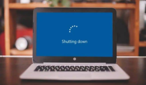 Shutting down your laptop 